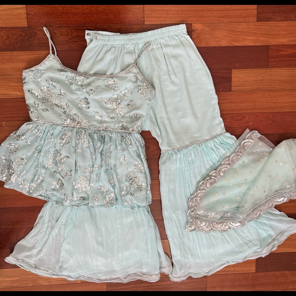 Elegant Chiffon Garara is perfect for party. Brand New!